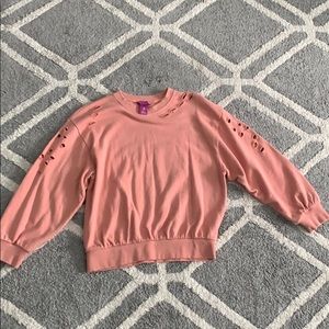 Ripped style sweater from aqua Nordstrom’s